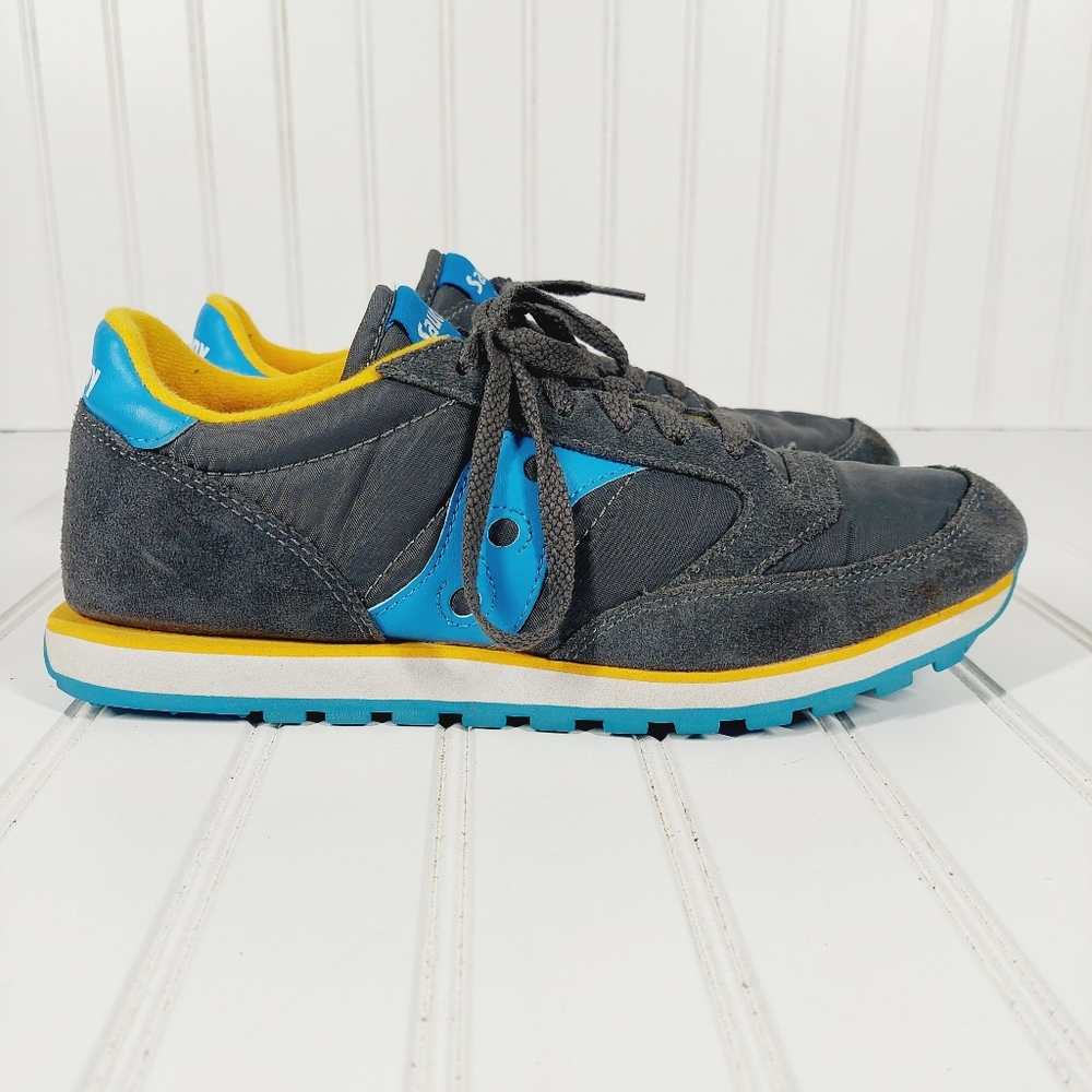 Saucony Jazz Lowpro Leather Lace Up Casual Sneakers A481 View 6